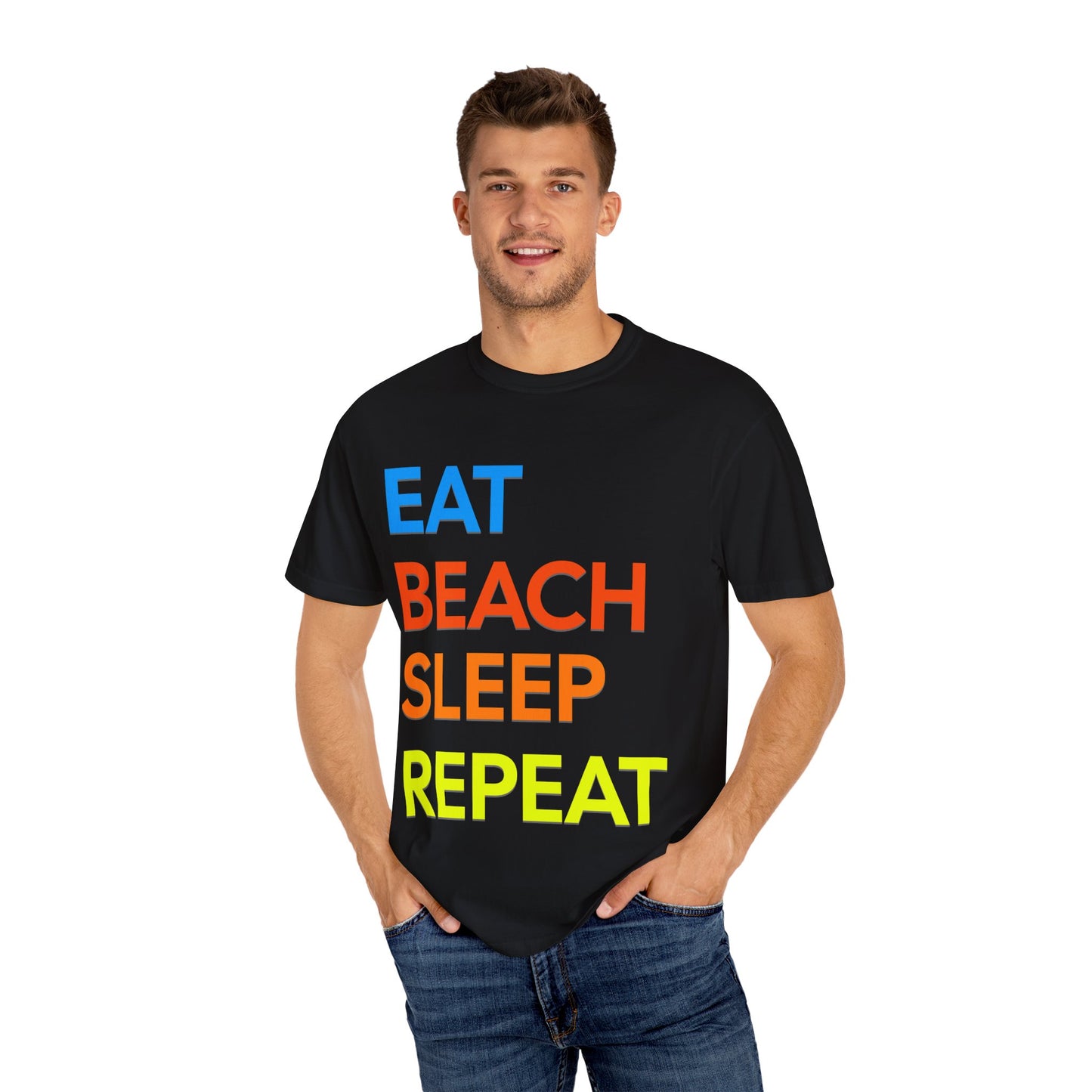 Eat Beach Sleep Repeat Beach Lover Retro T-Shirt