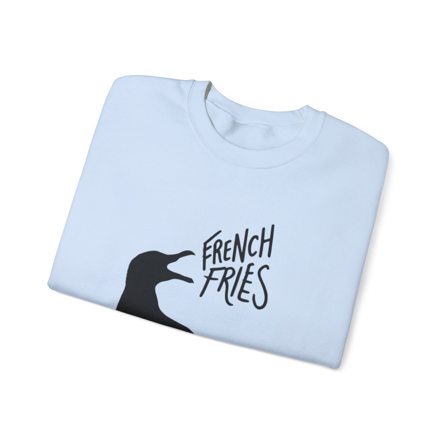 Funny Shirt For Girlfriend, Seagull Screaming For French Fries Sweatshirt, Gift For Wife, Mom, Sister, Anyone Who Loves The Beach