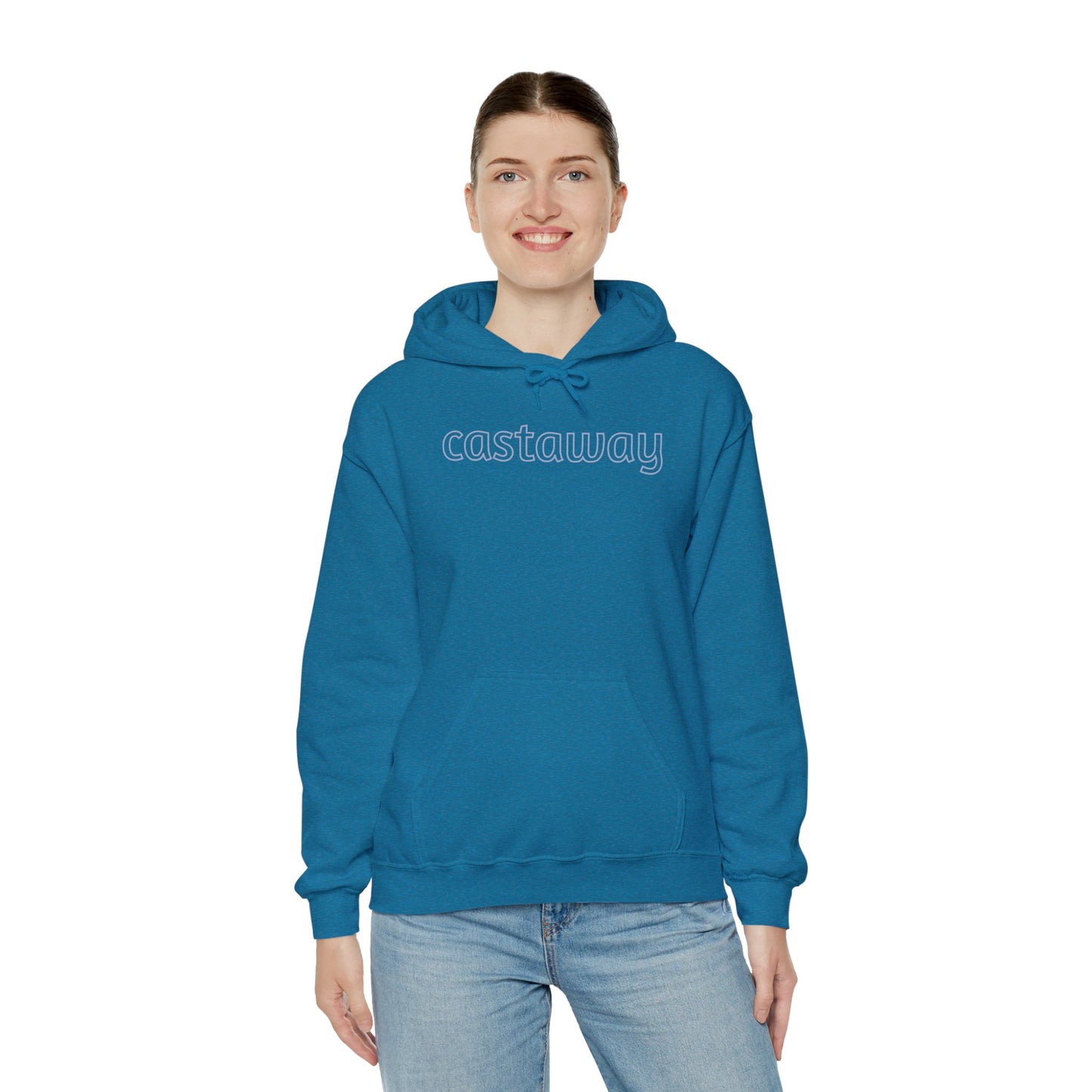 Beach Hoodie Castaway Blue On Blue Sweatshirt