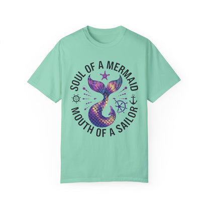 Mermaid Lovers TShirt Soul Of A Mermaid Mouth Of A Sailor Tee