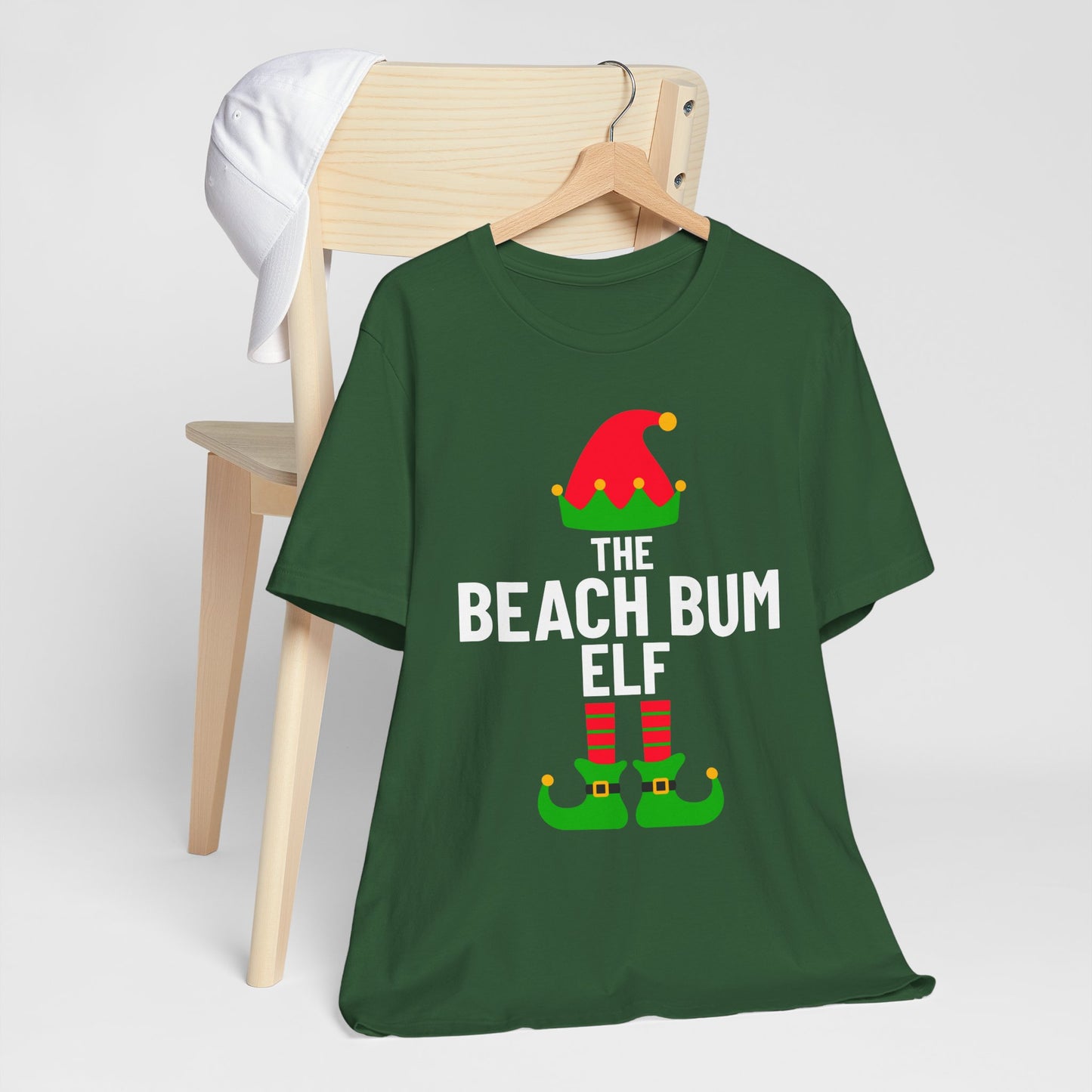 Beach Bum Shirt, Christmas Beachy Tshirt, Gift for Beach Bums, Unisex Tee, Ocean Vibes Top, Summer Vacation T-Shirt, Coastal Theme Clothing, Vacay Vibes