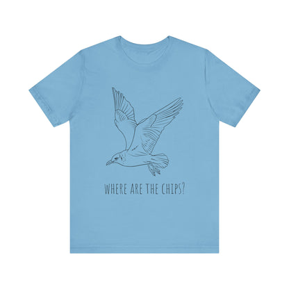 Funny Seagull Shirt Where Are The Chips T-Shirt