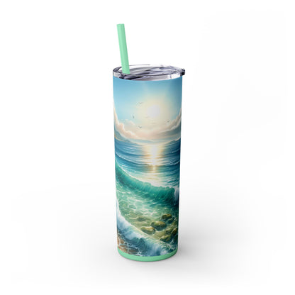 Personalized Beach Tumbler Sea, Sun, Sip, Repeat.