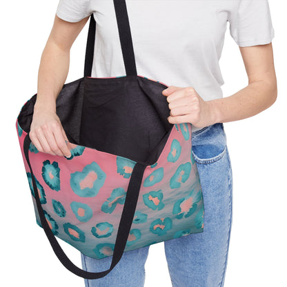 Tropical Leopard Tote Bag Ombre Trending