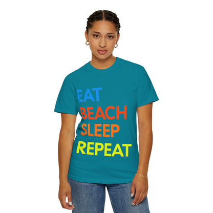 Eat Beach Sleep Repeat Beach Lover Retro T-Shirt