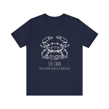 She Crab Shirt Design Beach Day Unisex Tee