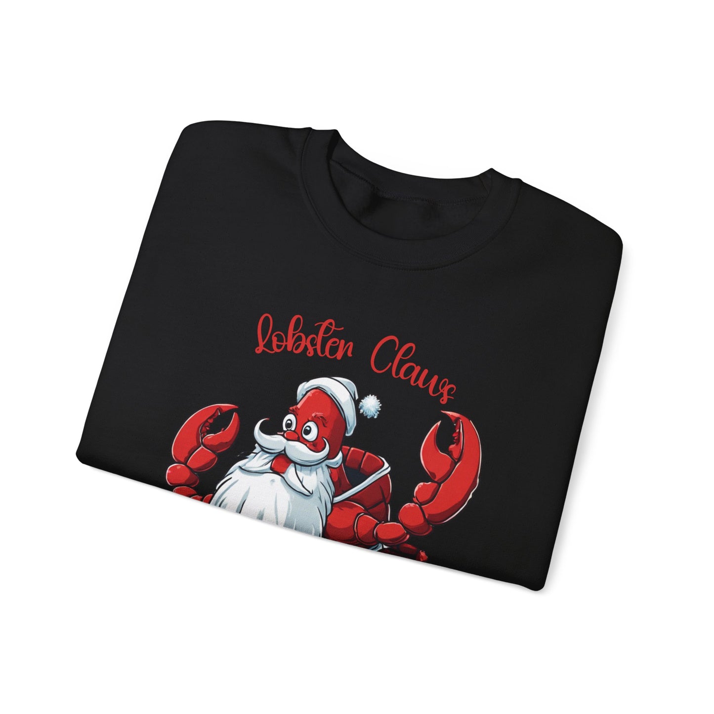 Lobster Christmas Sweatshirt, Holiday Ugly Sweater, Funny Beach Shirt, Festive Crewneck Sweat Shirt For Holiday Parties For Him And Her