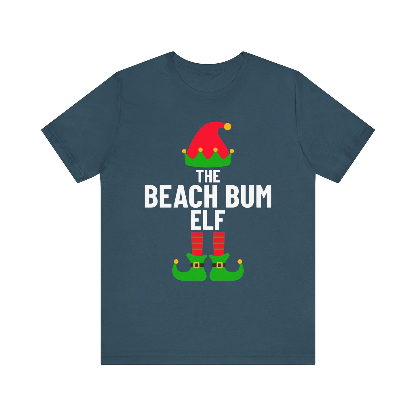 Beach Bum Shirt, Christmas Beachy Tshirt, Gift for Beach Bums, Unisex Tee, Ocean Vibes Top, Summer Vacation T-Shirt, Coastal Theme Clothing, Vacay Vibes