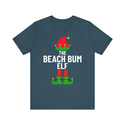 Beach Bum Shirt, Christmas Beachy Tshirt, Gift for Beach Bums, Unisex Tee, Ocean Vibes Top, Summer Vacation T-Shirt, Coastal Theme Clothing, Vacay Vibes