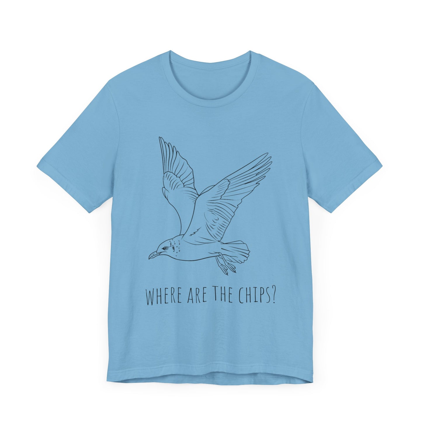 Funny Seagull Shirt Where Are The Chips T-Shirt