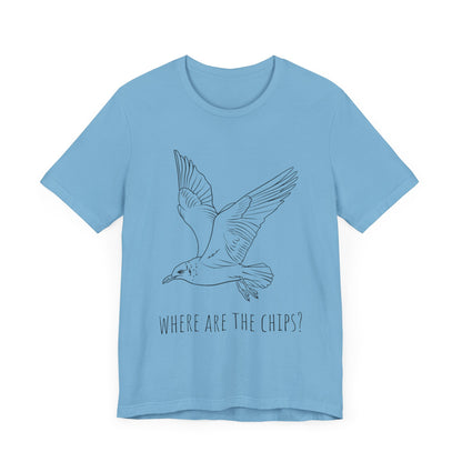 Funny Seagull Shirt Where Are The Chips T-Shirt