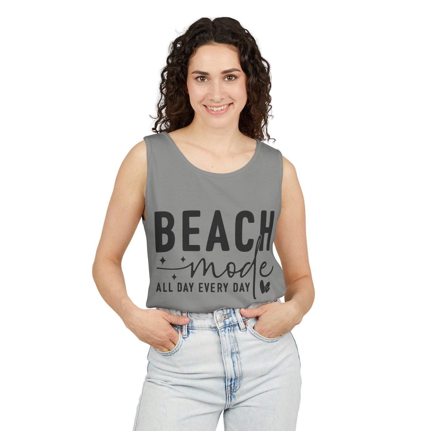 Beach Shirts Beach Mode Activated Tank Top For Men Women Regular And Plus Sizes 8 Colors 100% Cotton