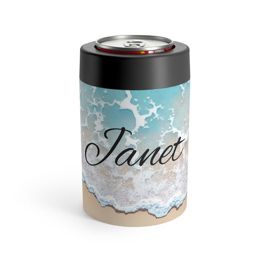 Personalized Beach Lover Can Holder