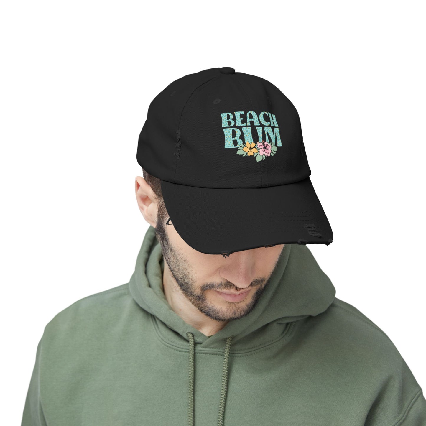 Beach Bum Hat Distressed Cotton Cap Unisex