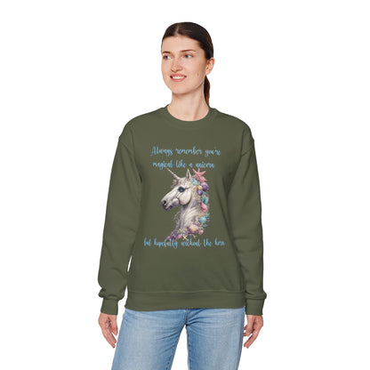 Beach Unicorn Sweatshirt Always Remember You're Magical