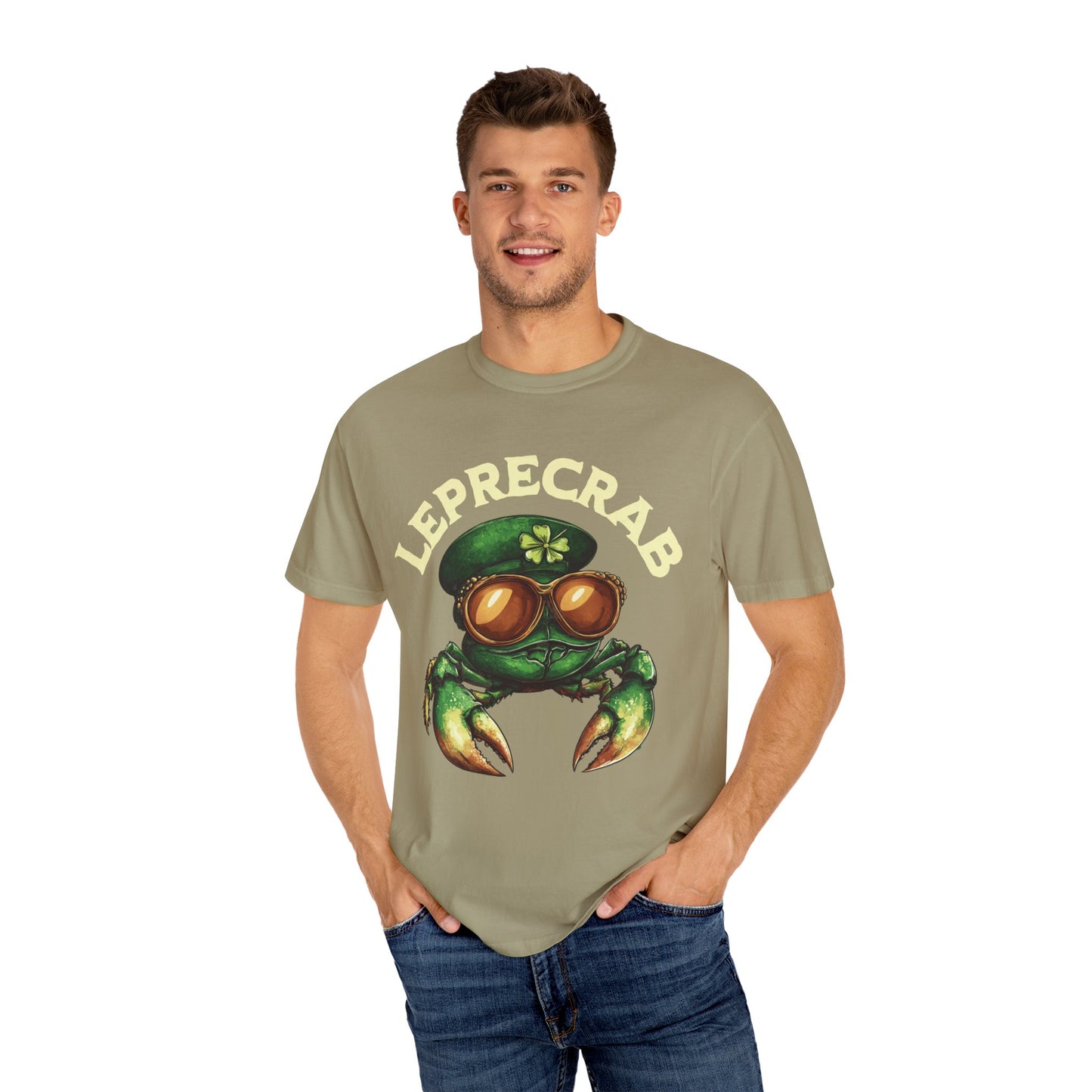 Funny St Patricks Day Unisex Garment-Dyed T-shirt Lepracrab Tee