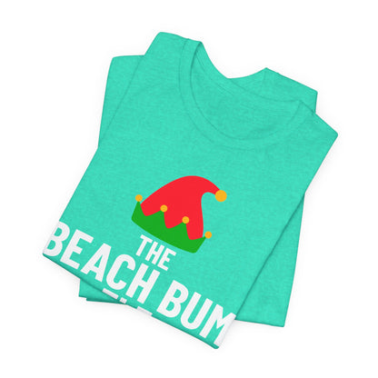 Beach Bum Shirt, Christmas Beachy Tshirt, Gift for Beach Bums, Unisex Tee, Ocean Vibes Top, Summer Vacation T-Shirt, Coastal Theme Clothing, Vacay Vibes