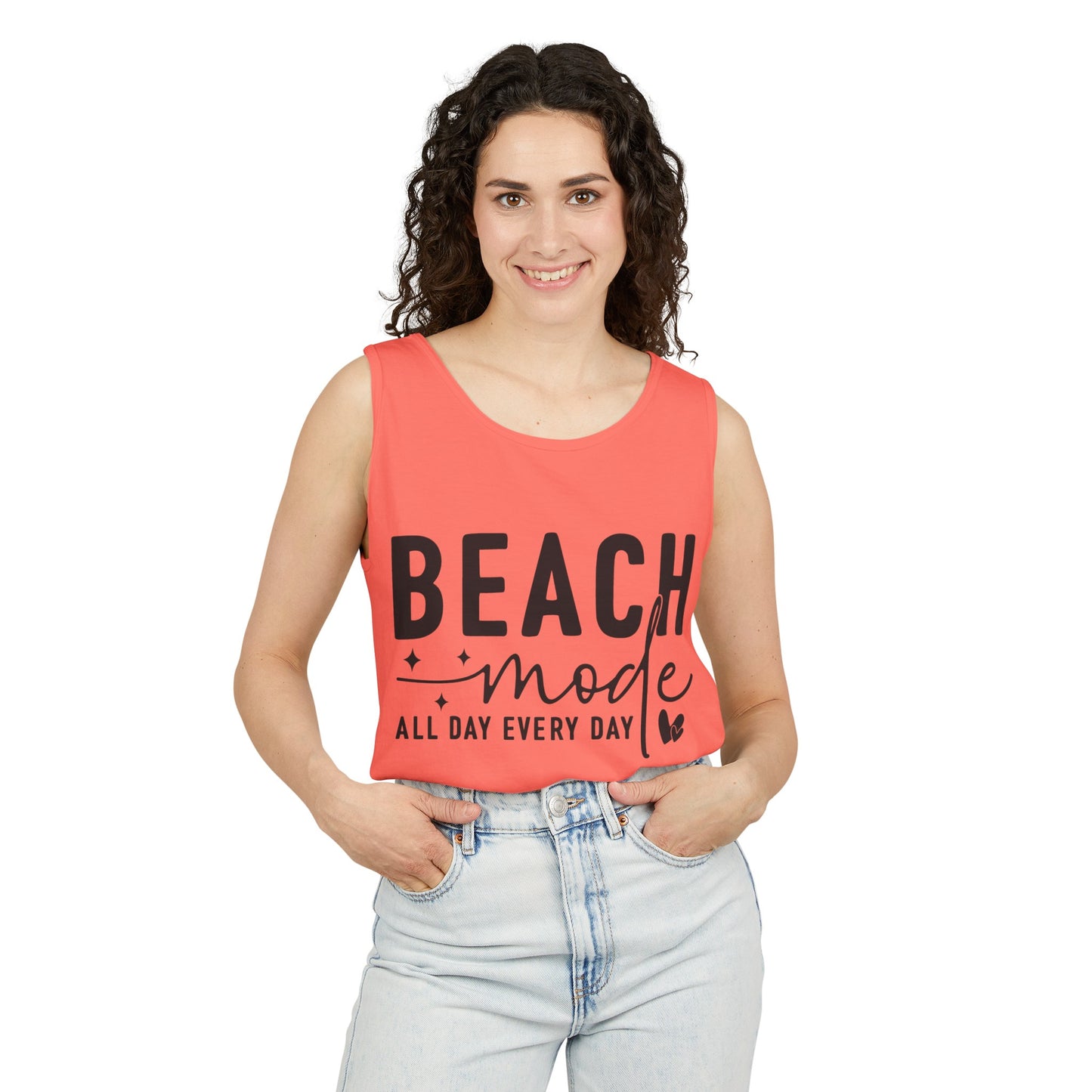 Beach Shirts Beach Mode Activated Tank Top For Men Women Regular And Plus Sizes 8 Colors 100% Cotton