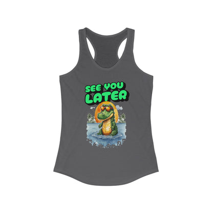 Retro See You Later Alligator Beach Tank Top For Women Vacation Shirt, Yoga Tank, Workout Gear