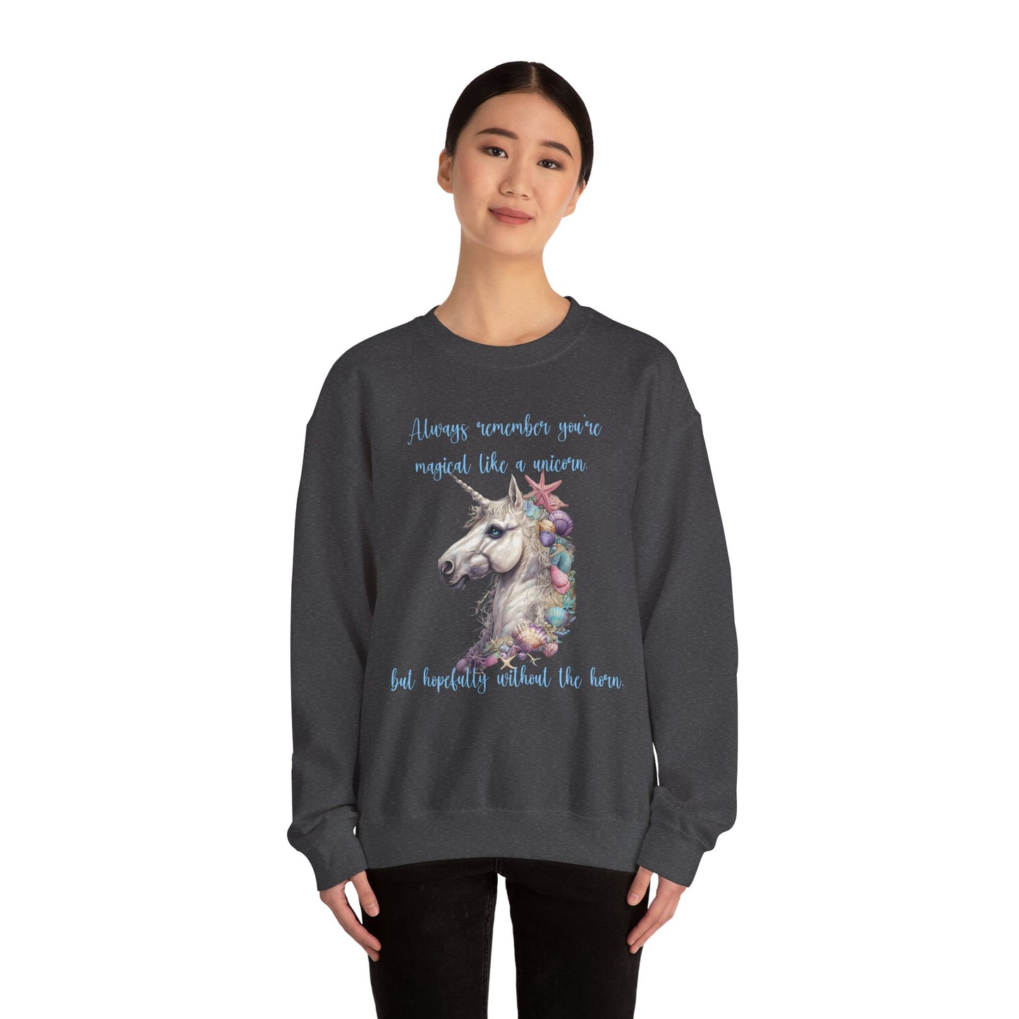 Beach Unicorn Sweatshirt Always Remember You're Magical