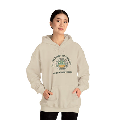 Beach Lovers Hoodie: Salty Air & Salty Toes University Sweatshirt