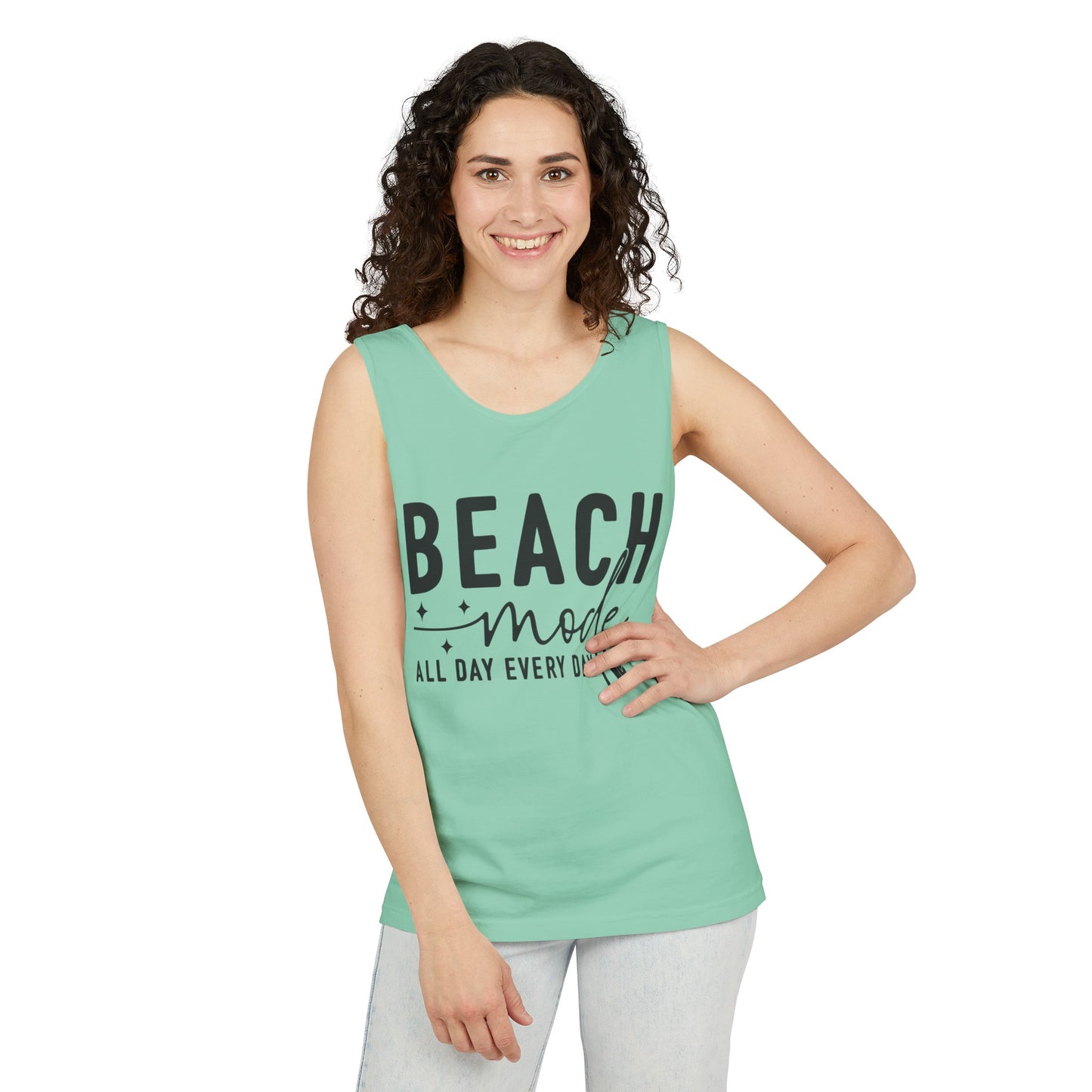 Beach Shirts Beach Mode Activated Tank Top For Men Women Regular And Plus Sizes 8 Colors 100% Cotton