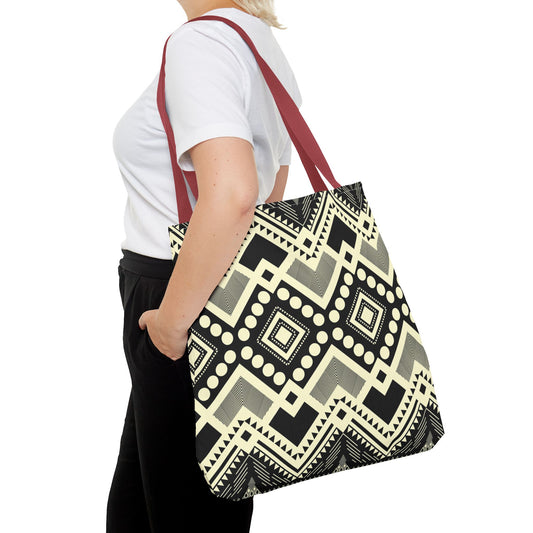 Ethnic Black White Tote Bag Everyday