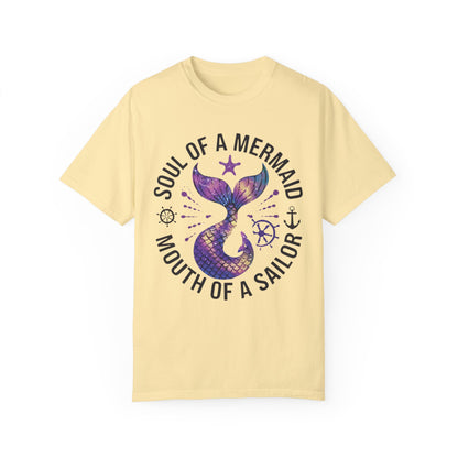 Mermaid Lovers TShirt Soul Of A Mermaid Mouth Of A Sailor Tee