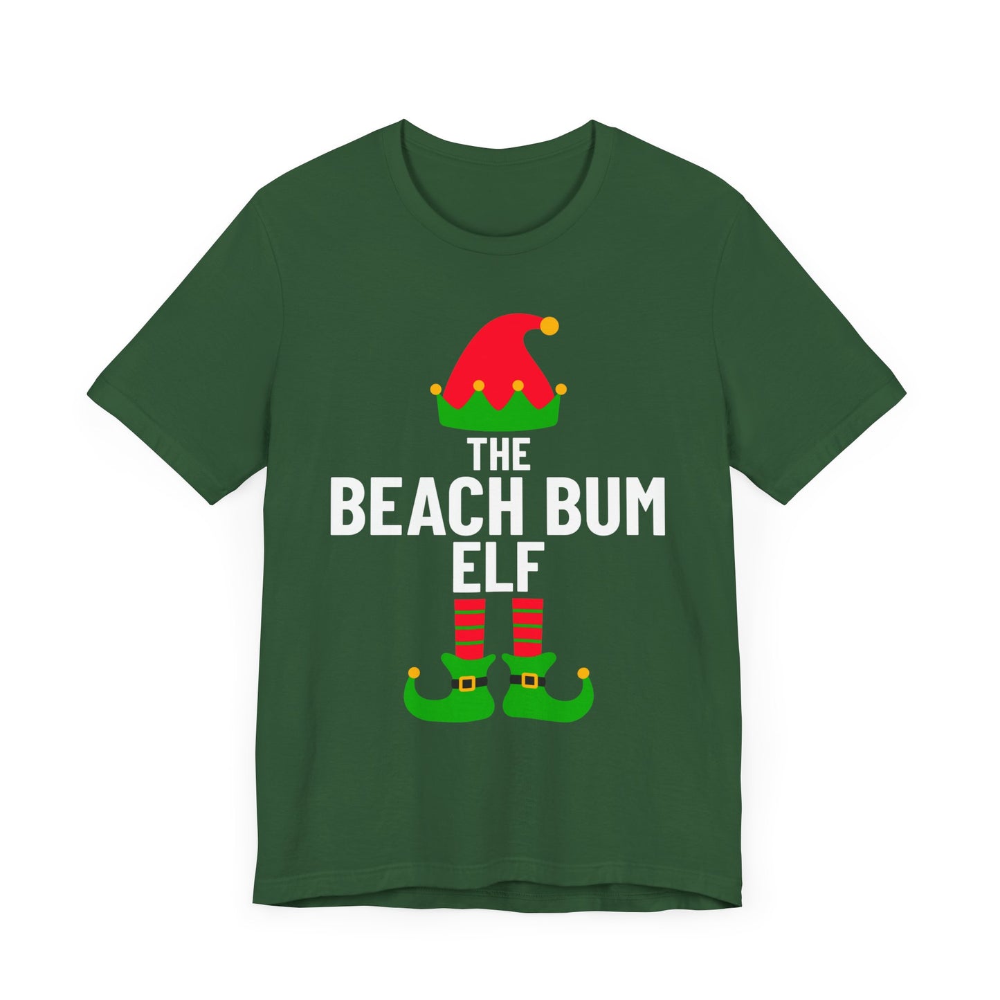 Beach Bum Shirt, Christmas Beachy Tshirt, Gift for Beach Bums, Unisex Tee, Ocean Vibes Top, Summer Vacation T-Shirt, Coastal Theme Clothing, Vacay Vibes