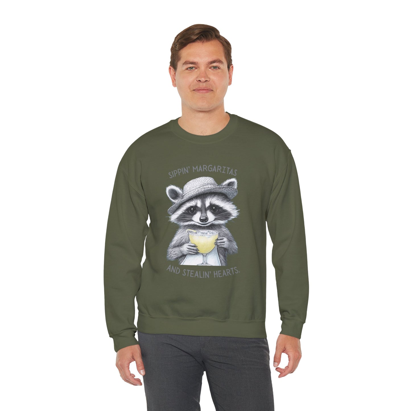 Raccoon Beach Bum Sweatshirt