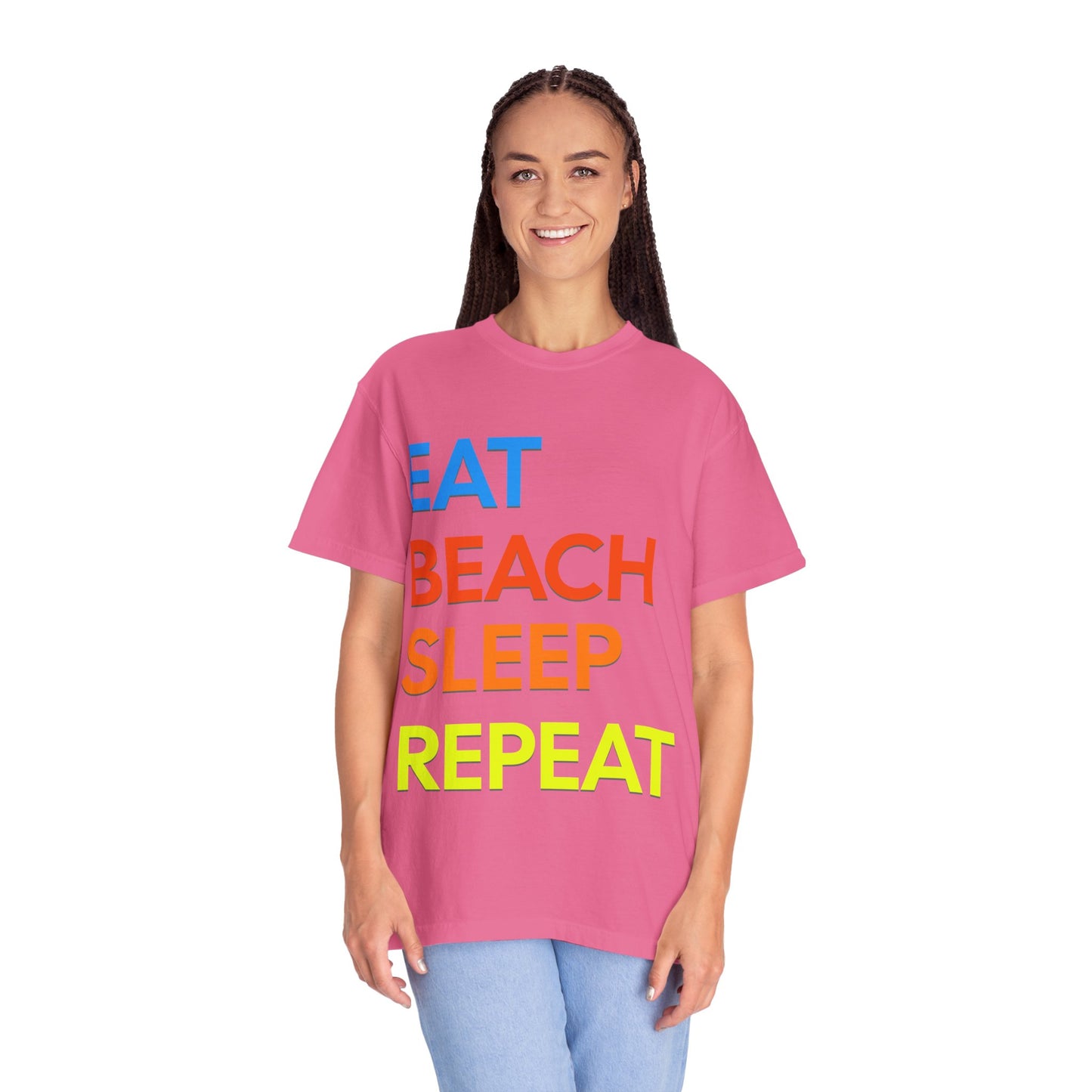 Eat Beach Sleep Repeat Beach Lover Retro T-Shirt