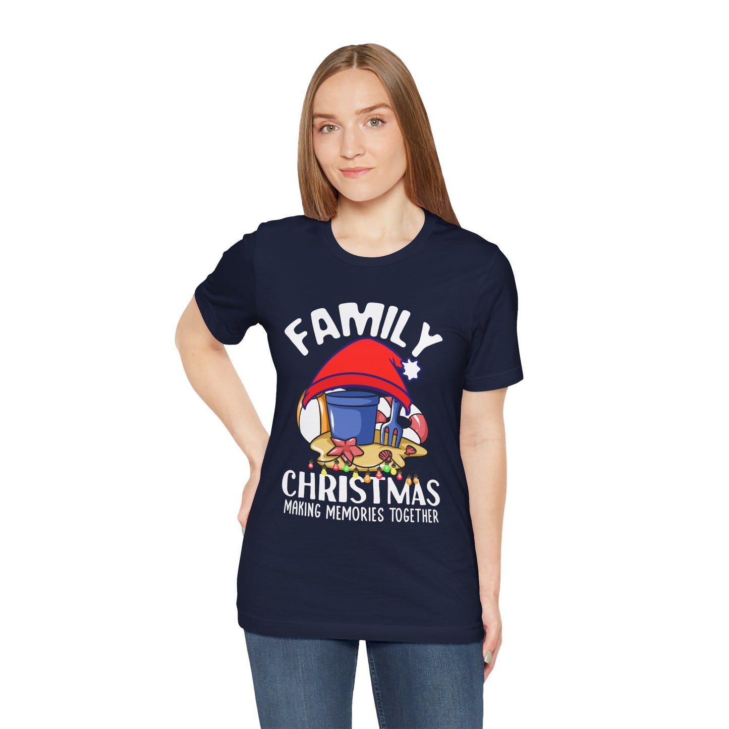 Family Christmas Tee Making Memories Unisex Jersey Short Sleeve Shirt