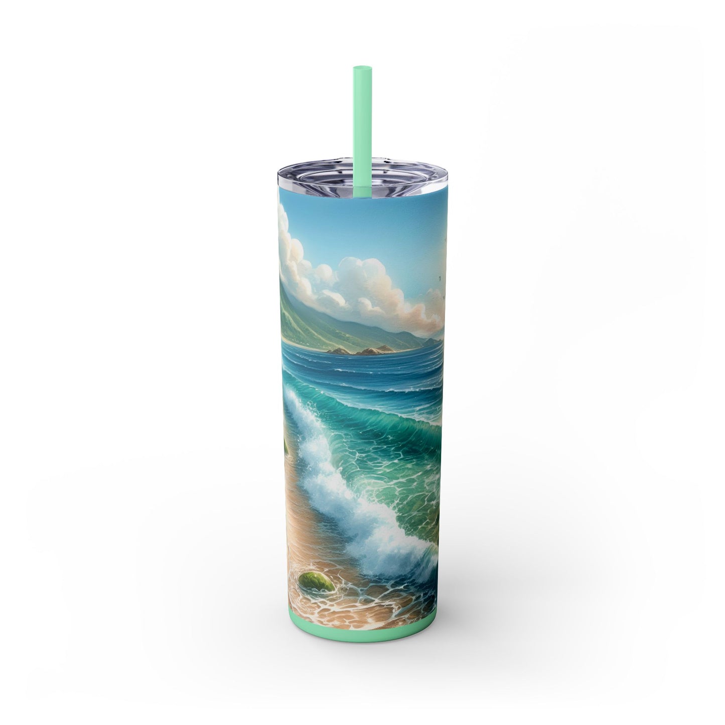 Personalized Beach Tumbler Sea, Sun, Sip, Repeat.