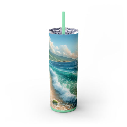 Personalized Beach Tumbler Sea, Sun, Sip, Repeat.