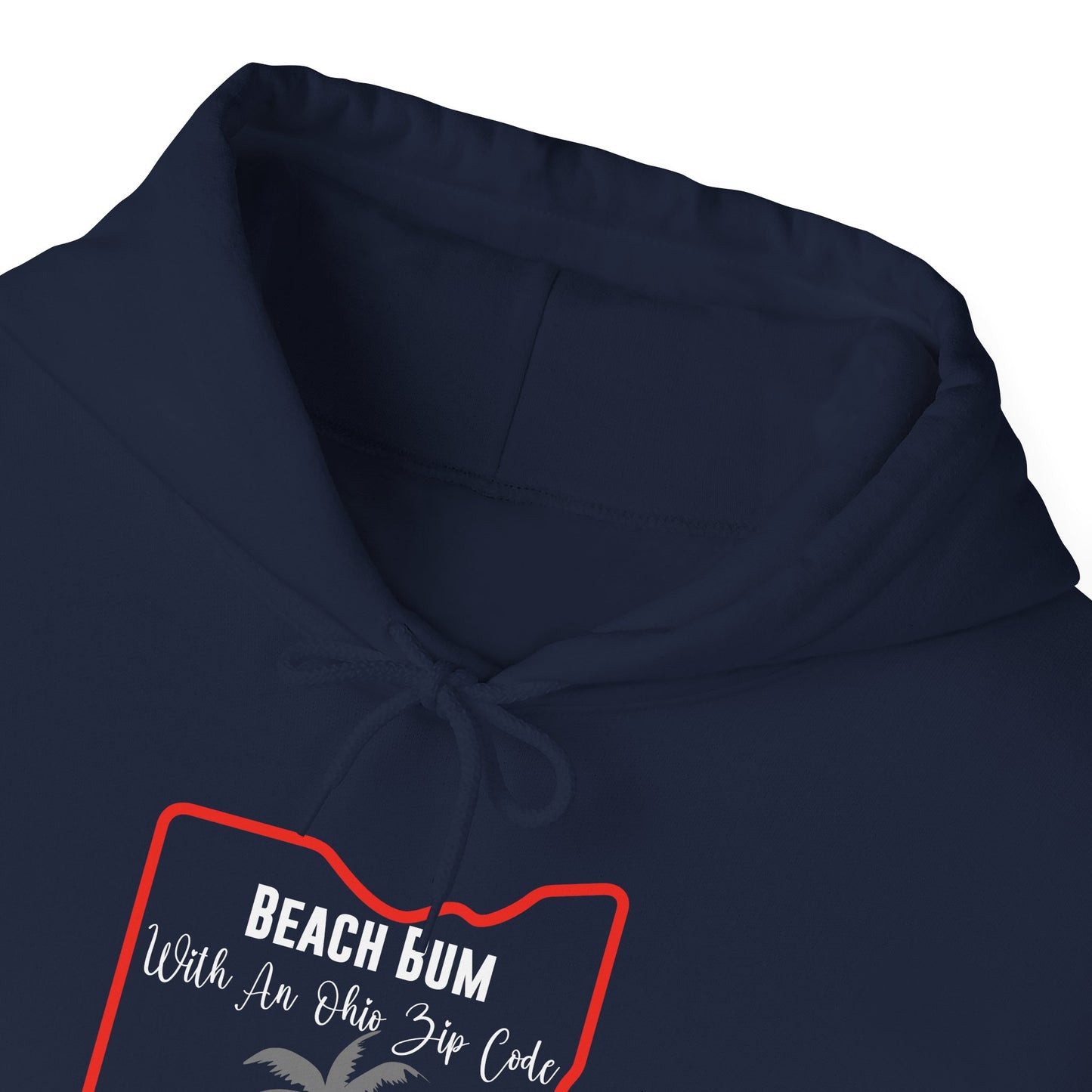 Ohio State Hoodie Beach Bum With An Ohio Zip Code, Funny Ohio Hoodie, Sweatshirt For Ohio Resident Beach Lover