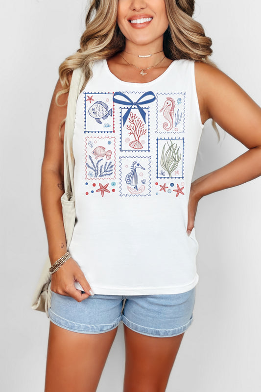 Beach Shirt Coquette Tank Top
