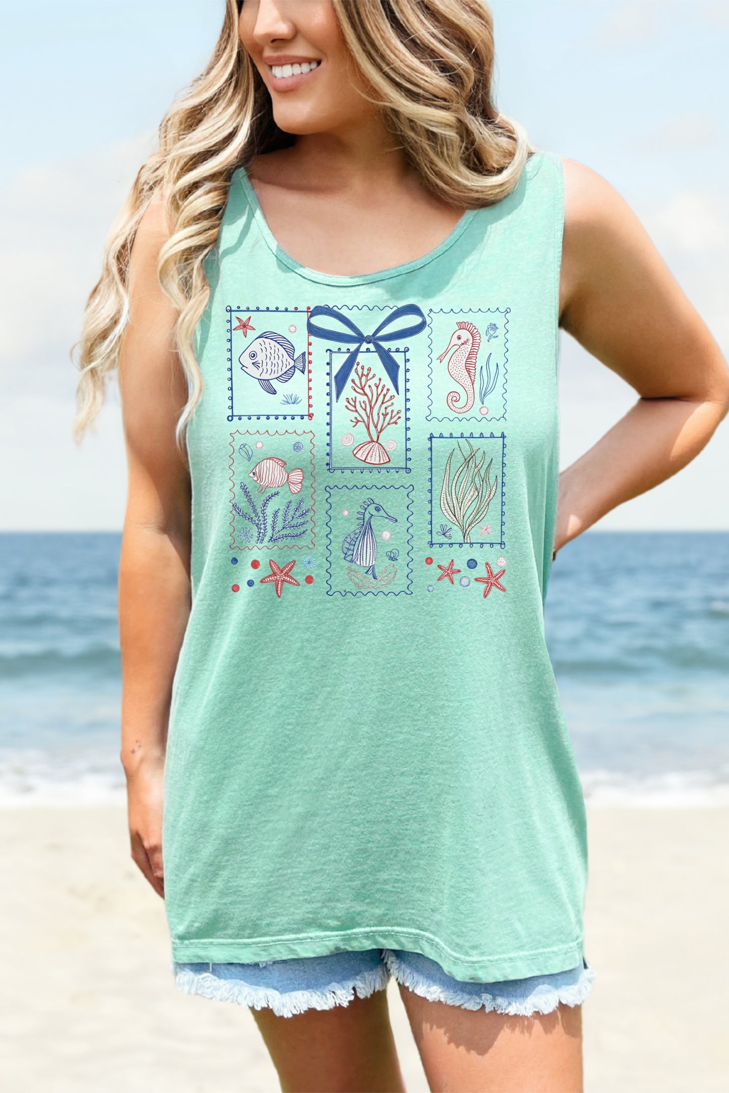 Beach Shirt Coquette Tank Top