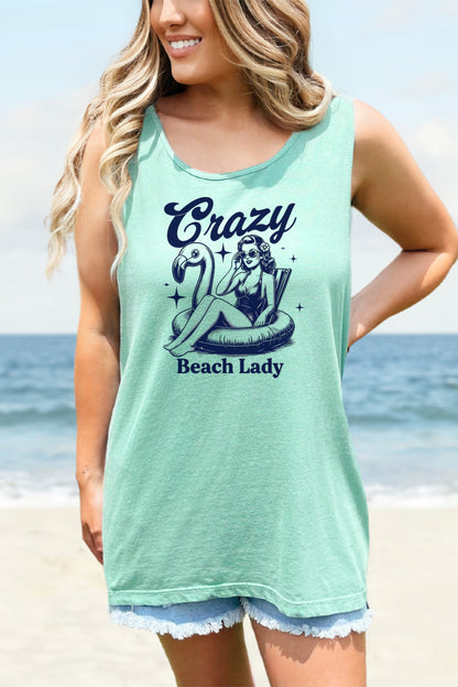 Crazy Beach Lady Summer Tank Top