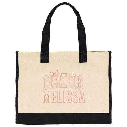 Personalized Beach Bag Tote Bags Custom Large Beach Tote Bags with Names Bridesmaid Gift Bag Tote