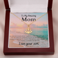 Gift For Mom From Son Anchor Necklace Beach Themed Gift Symbol of Unwavering Love