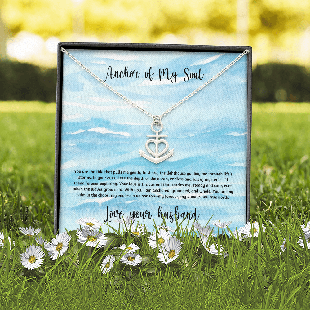 To My Wife You Are My Forever Anchor Necklace Gift