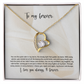To My Soulmate You Are My Forever Heart Necklace Gift Box