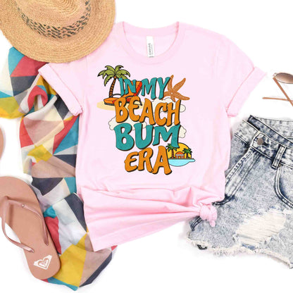 Beach Vacation Shirt Beach Bum Era Tee TShirt For Beach Lovers