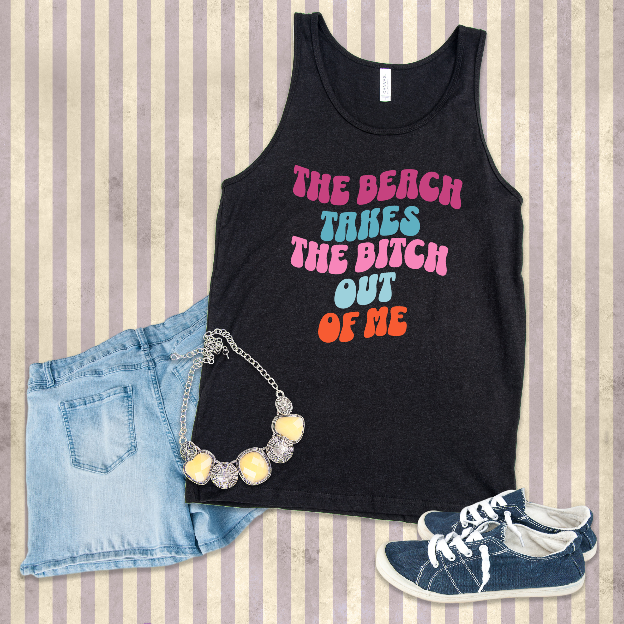 Summer Tank Top For Women Beach Takes The B-witch Out Of Me