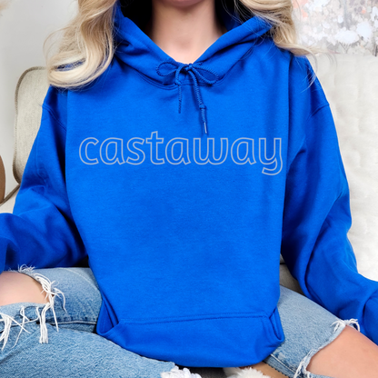 Beach Hoodie Castaway Blue On Blue Sweatshirt