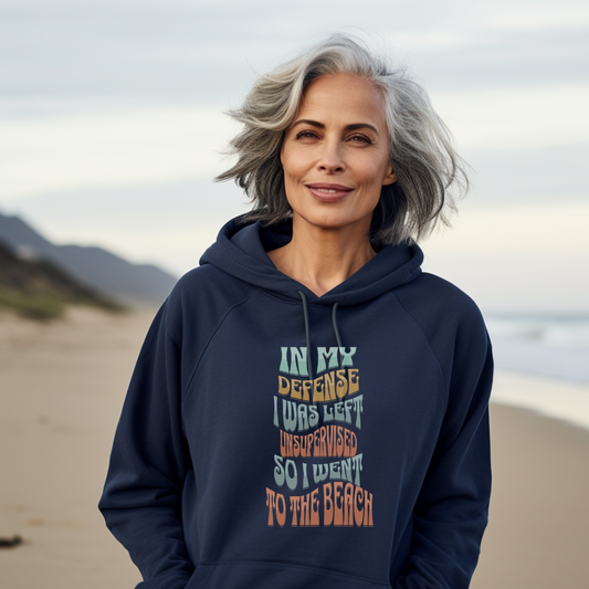 Funny Hoodie In My Defense Went To The Beach Sweatshirt For Women Gift For Men Beach Lovers