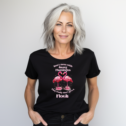 Sassy Flamingo T-Shirt For Women