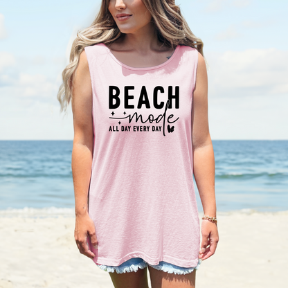 Beach Shirts Beach Mode Activated Tank Top For Men Women Regular And Plus Sizes 8 Colors 100% Cotton