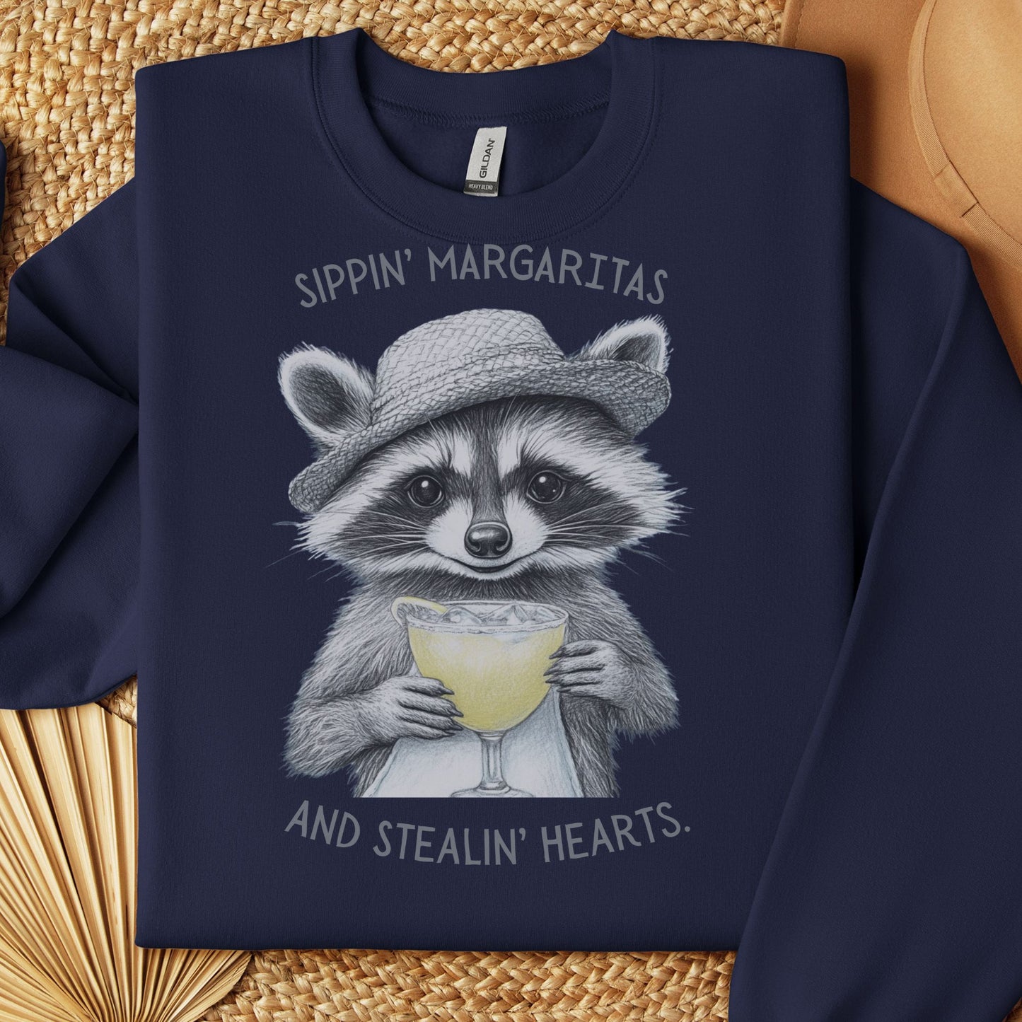 Raccoon Beach Bum Sweatshirt