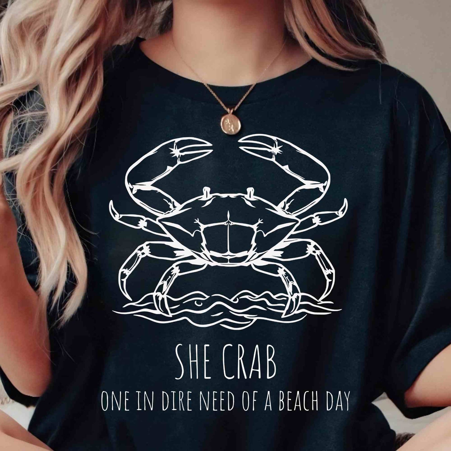 She Crab Shirt Design Beach Day Unisex Tee